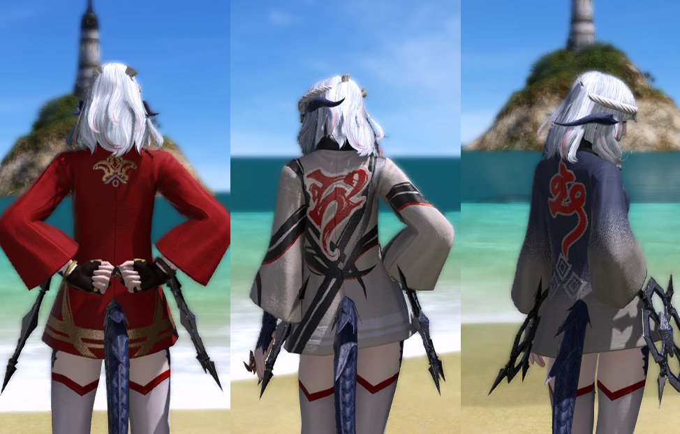 FF14 阿波踊り 法被 あかい